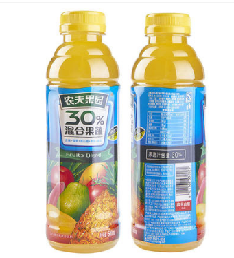 农夫果园30%（芒果+菠萝+番石榴+苹果+番茄+橙+西柚）混合果汁500ml