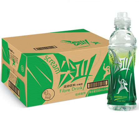 农夫山泉尖叫绿瓶运动饮料纤维型550ml
